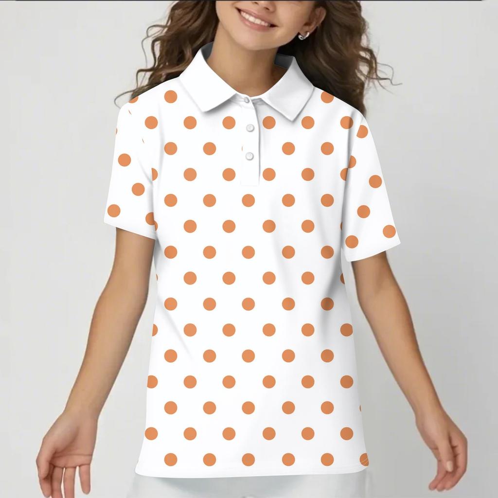 Children's Daily Casual Short-sleeved Print Tops T-shirts  Shirts