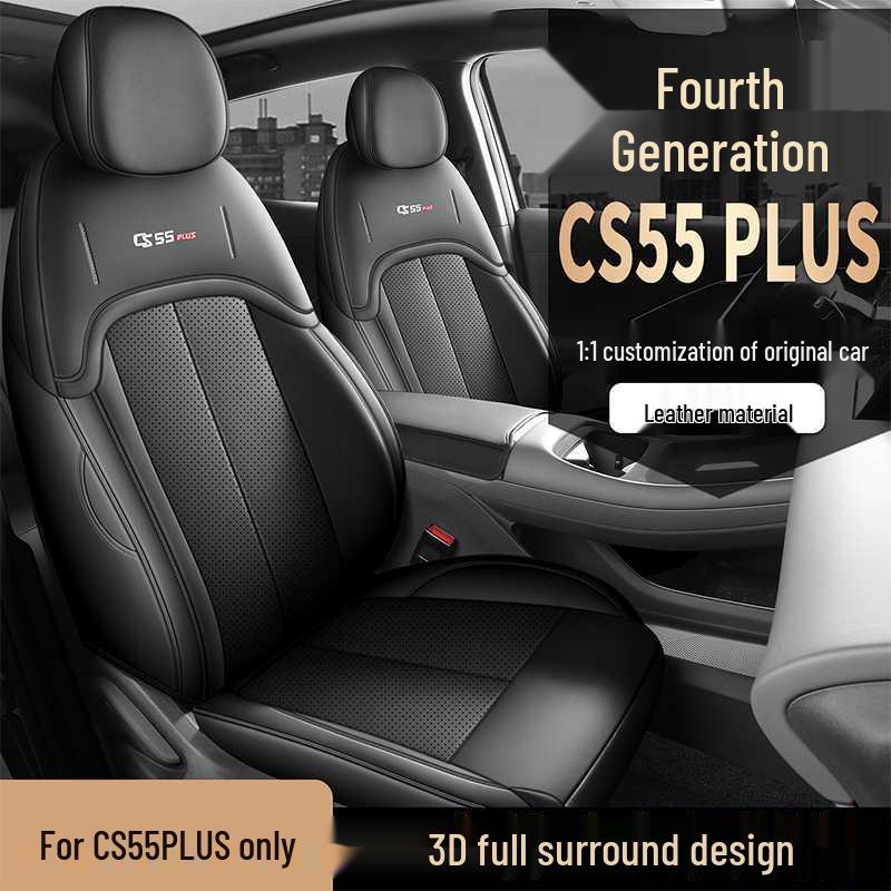 Fourth Gen Changan CS55 PLUS Seat Covers: 26 Model-Compatible, Fully Enclosed, Four-Season Car Seat Cushions.