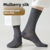 Men's Spring and Summer Thin Style Breathable Antibacterial Deodorant Long Socks
