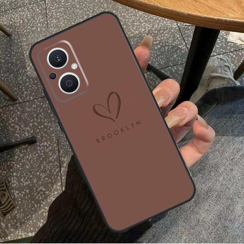 Personalized Name Pastel Case For OPPO Reno 10 Pro 4 5 6 7 8 Lite 8T 4Z 5Z OPPO Find X5 Lite X2 X3 Neo X6 Pro Cover