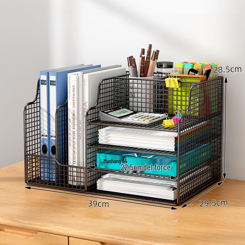Multi-layer Desktop File & Bookshelf Organizer