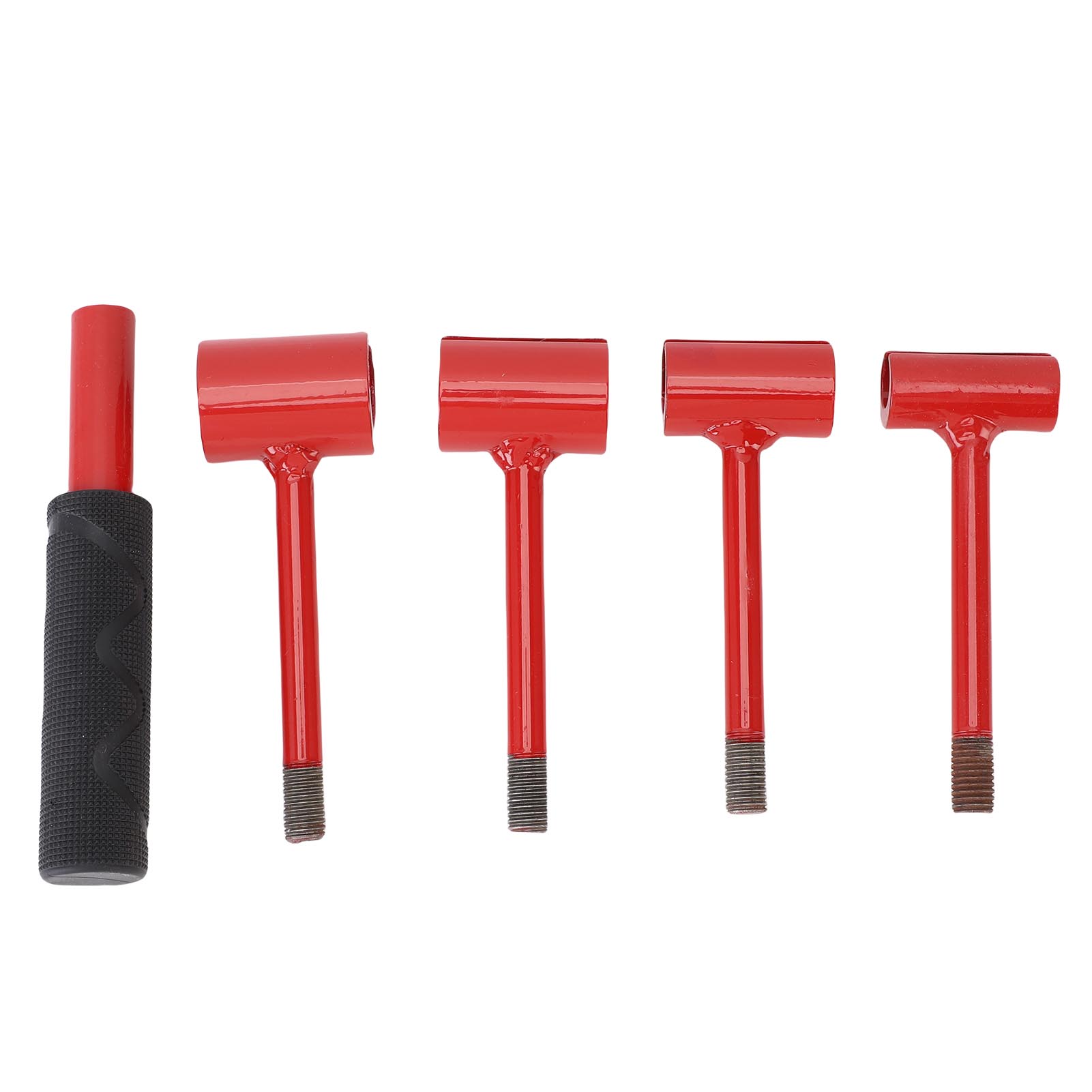 Door Hinge Adjustment Tool 4 in 1 Set Heavy Duty Crevice Adjusting Wrench User Friendly for Residential Commercial Red rosso