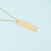 Stainless Steel Geometric Pendant Necklace for Women and Couples – DIY Handmade Clavicle Chain Jewelry