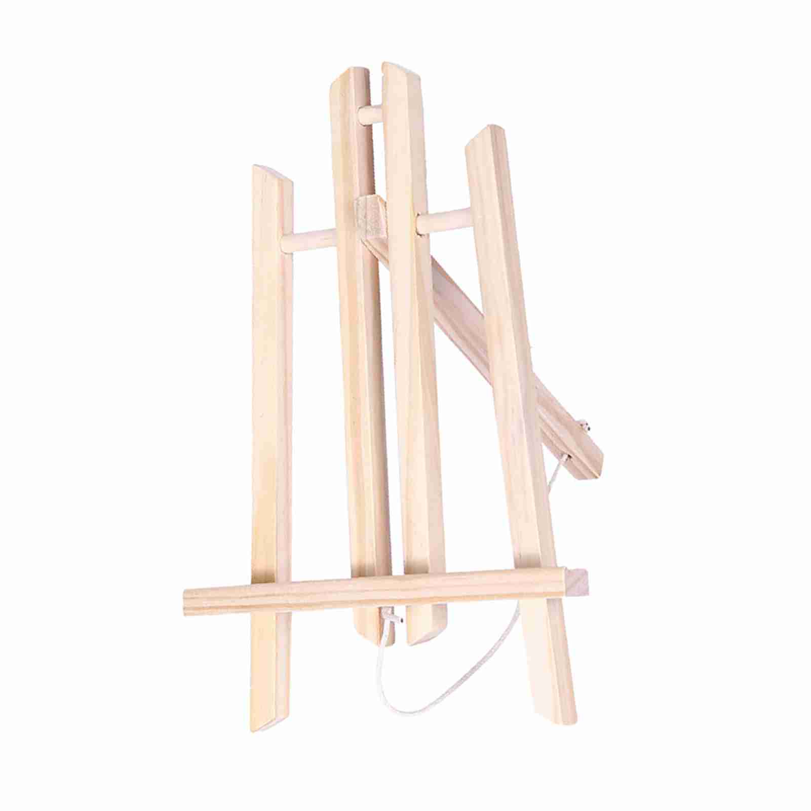 Mini Portable Wooden Art Easel Stand Adjustable Angle Tabletop Painting Easel Display Stand Art Supplies for Children Students Artist Adults Wood