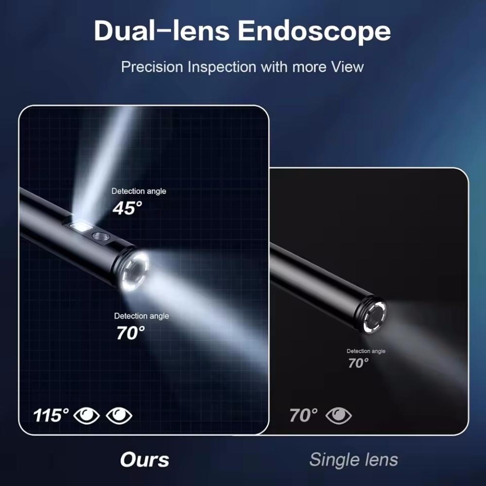 8mm 1080P Endoscope Automotive Boroscope Inspection Device Camera For Apple Iphone IOS Smart Phone Android Type C Cars Mobile