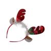 Hat Elk Bells Bow Christmas Hair Band Antlers Headband Female Plush Hair Hoop Christmas Decoration