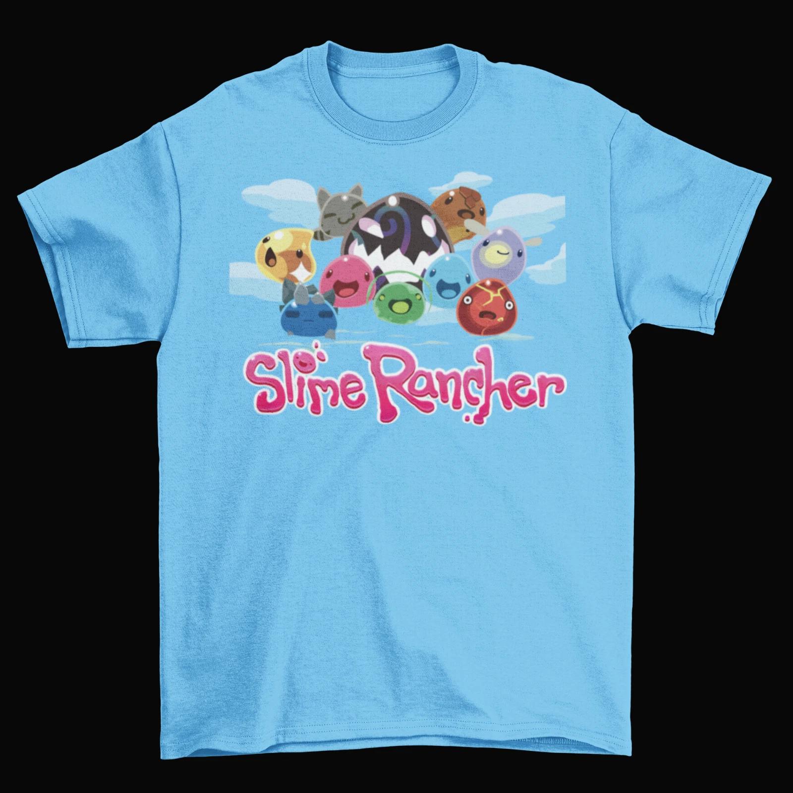 Футболка Slime Rancher Унисекс Мужская Взрослая Хлопок Слаймы Тарр Видеоигра S