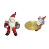 Christmas Figurine Figure Decors Resin Santa Clauses Statue Christmas Decorative Figurine Table Centerpieces for Holiday