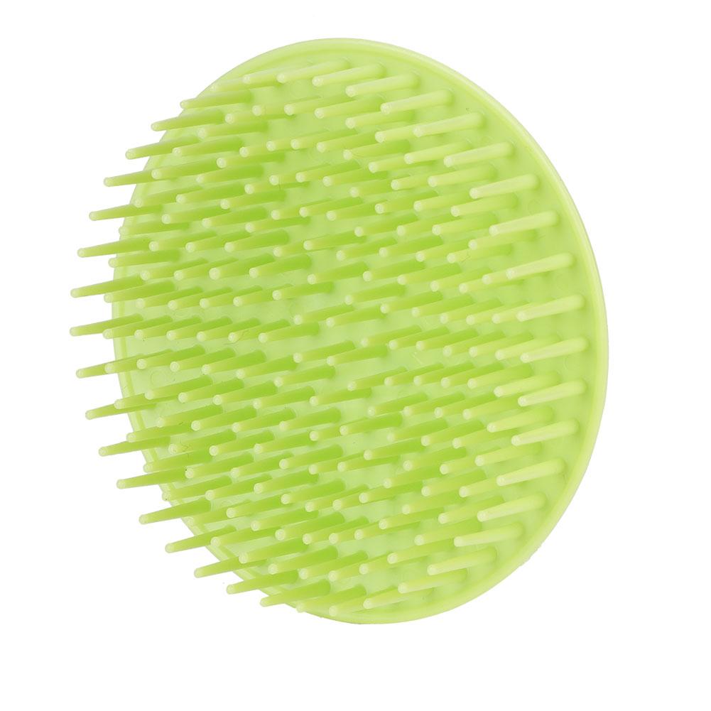 Håndholdt Silikon Hodebunn Sjampo Massasjebørste Vaskekam Hode Meridian Massasjekam Grønn