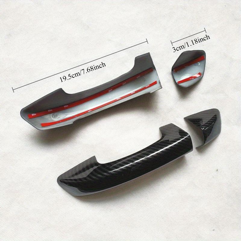 Applicable To VolkswagenVw Scirocco 3 Mk3Door Handle Plastic Carbon Fiber Cover Trim