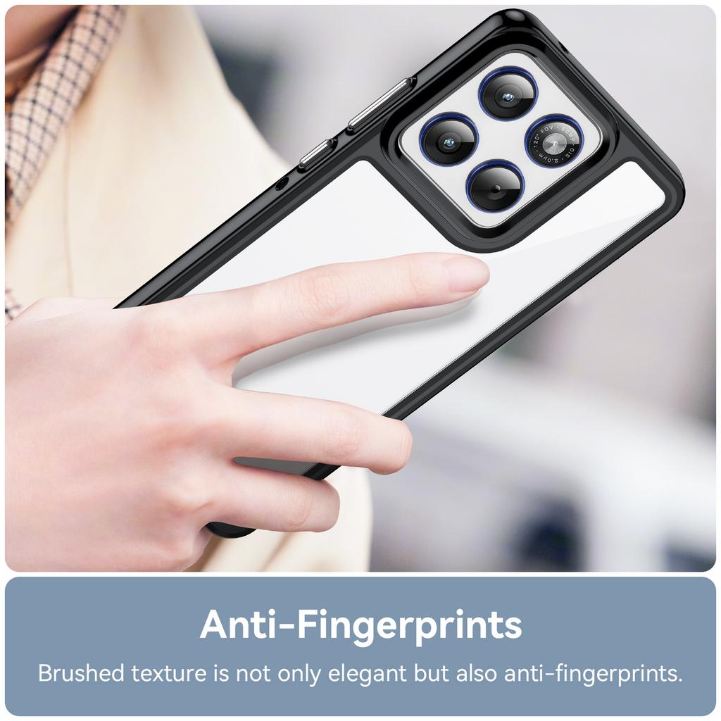 For Motorola Edge 70 5G Phone Case WANLONFENG XC Series TPU Acrylic Cover with Tempered Glass (Big Lens Hole)