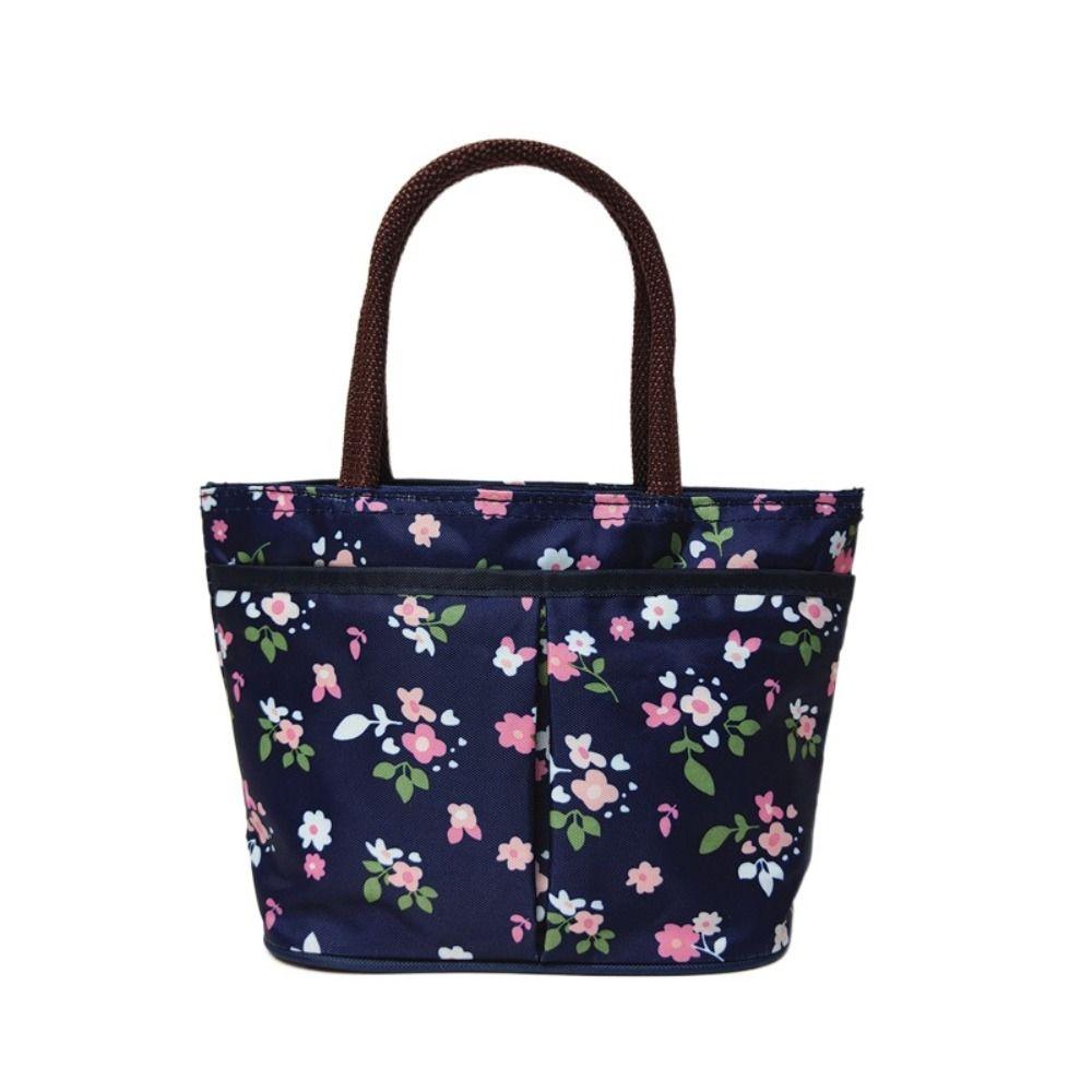 Floral Rose Flower Tote Bag Shoulder Bag Bucket Mommy Bag Fashion Flower Handbag  Travel C