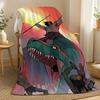 Primal Animation Series Throw 240g Flannel Blanket, Suitable for Sofas, Beds, Offices, Exquisite Gift Blankets