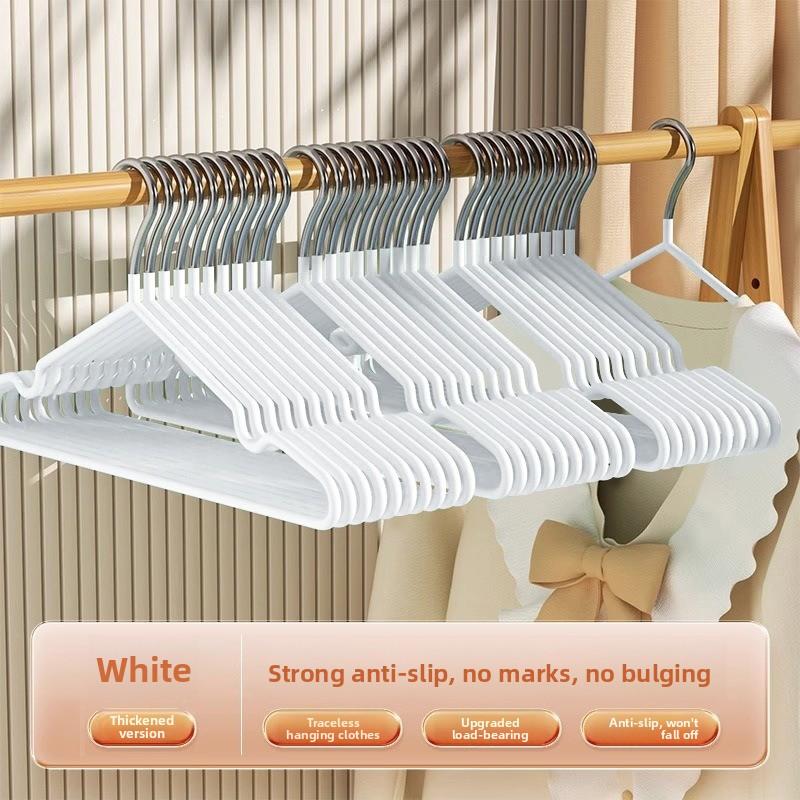 Thiened Non-Slip Clothes Hanger for Home Use Adult Laundry Clothes Drng Holder Tracel Plastic Hanger for Dormi