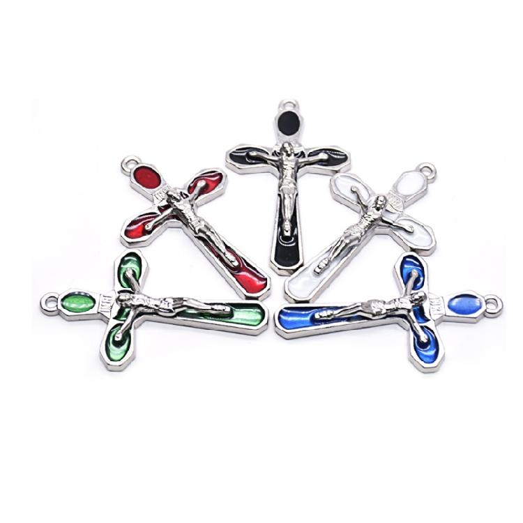 10pc Christ Cross Pendants for DIY Necklaces Bracelets Earring Key Chain