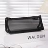 Nylon Mesh Pencil Case Solid Color Storage Bag Stylish Cosmetic Bag  Student