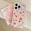 Luxury Cute Strawberry Patterned Cake KT  Sale Phone Case For iPhone 14 Pro Max 15 Pro 16 17 Pro Max Shockproof Hard Cover