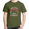 Fathers Day Daddy Grandpa Unisex Tshirt Dad Level Unlocked Retro New Dads Fashion Cotton Tshirt Streetwear Hipster Tees Tops