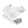 Stainless Steel Chassis Armor Protection Anti-Skid Plate Replacemet for Traxxas TRX4 1/10 Remote