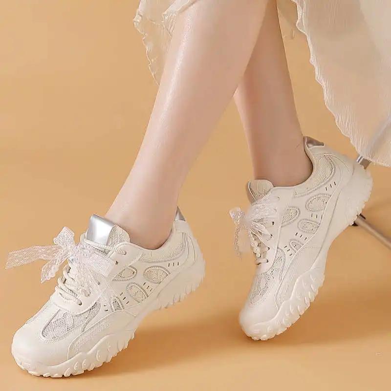 Maucassin Parkour White Tennis Lady Skateboarding Ladies Flat Shoes For Women Sneakers Size 35 Sport Snaeaker From China