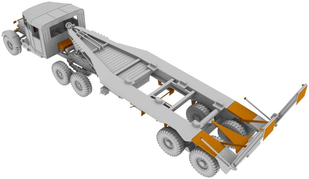 IBG Scale British Army Scammell Pioneer Tank Transporter TRMU30 with Trailer Plastic Model Kit PB72080 1/72