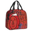 Custom Yayoi Kusama Insulated Lunch Bags for Women My Eternal Soul Resuable Thermal Cooler Food Lunch Box Kids School Children