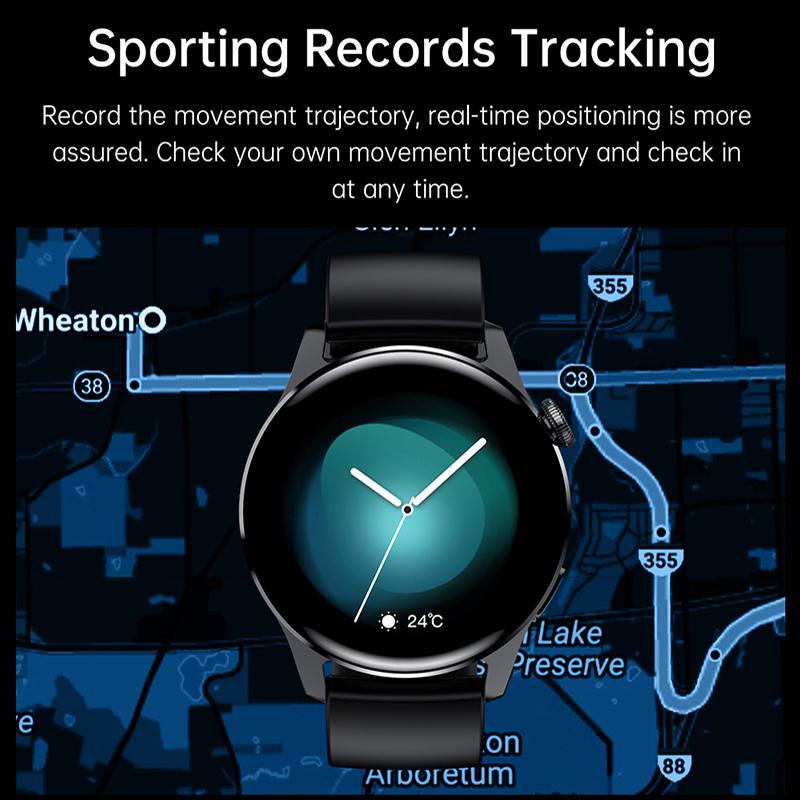 Luksusowy Smartwatch Męski Lokalizator GPS Zegarek Fitness Wodoodporny Sportowy na Nadgarstek Inteligentne Smartwatche Dla Kobiet Xiaomi