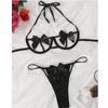 New Sexy Fashion Lace Lingerie Underwear Sleepwear Steel Ring Pajamas Garter