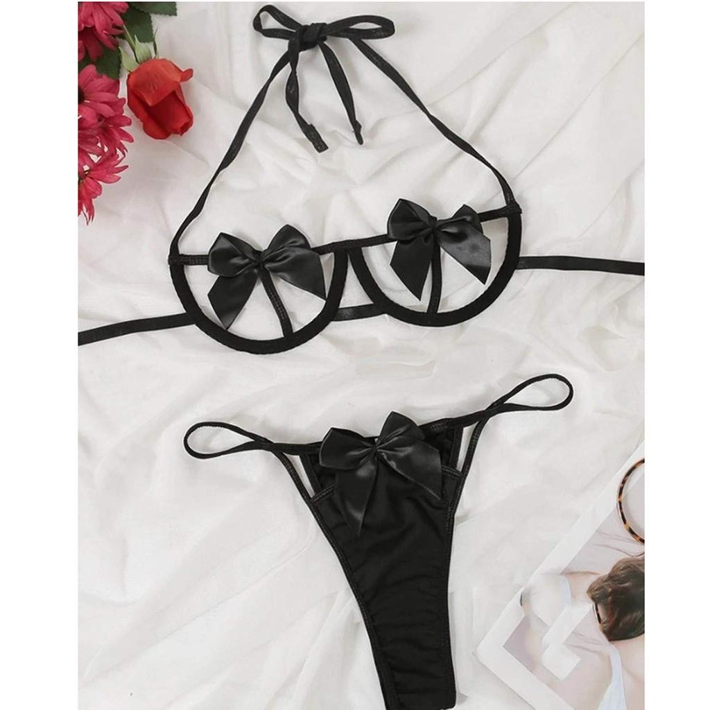 New Sexy Fashion Lace Lingerie Underwear Sleepwear Steel Ring Pajamas Garter