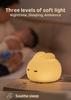 Modern Rechargeable LED Night Light Stylish ABS Table Lamps with Warm White Rabbit Timer for Bedroom Nighttime Illumination