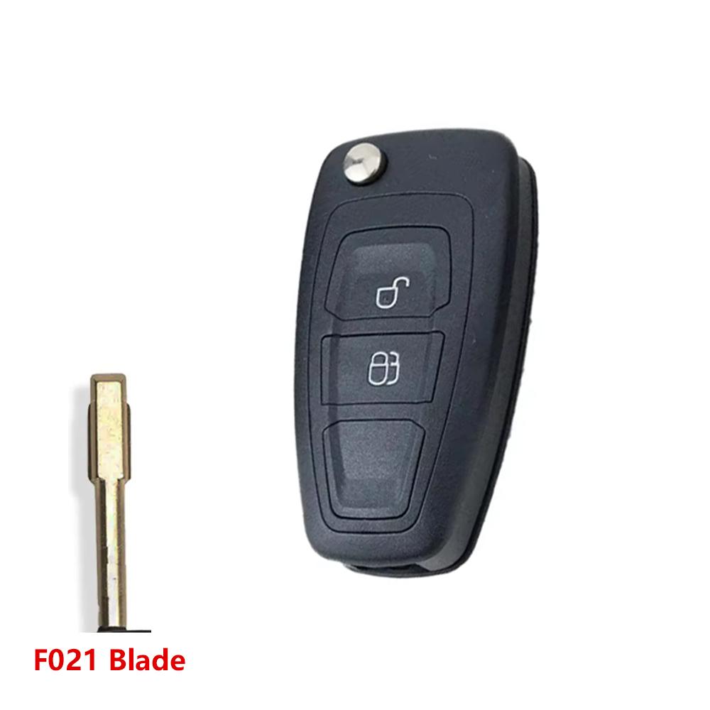 2/3 Buttons Car Key Shell For Ford Kuga C-Max S-Max Focus Fiesta Mondeo Galaxy Car Key Case Housing With F021/Hu101 Blade