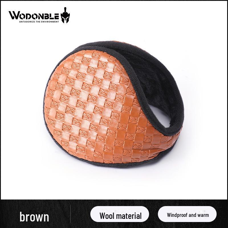 Men's Winter PU Earmuffs: Thick, Back-Wear Ear Caps for Warmth