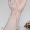 Collana a Nappa Triplo Diamante Lacrime di Stella Zircone Super Scintillante - Bracciale Choker Semplice da Fiaba - Collana a Girocollo