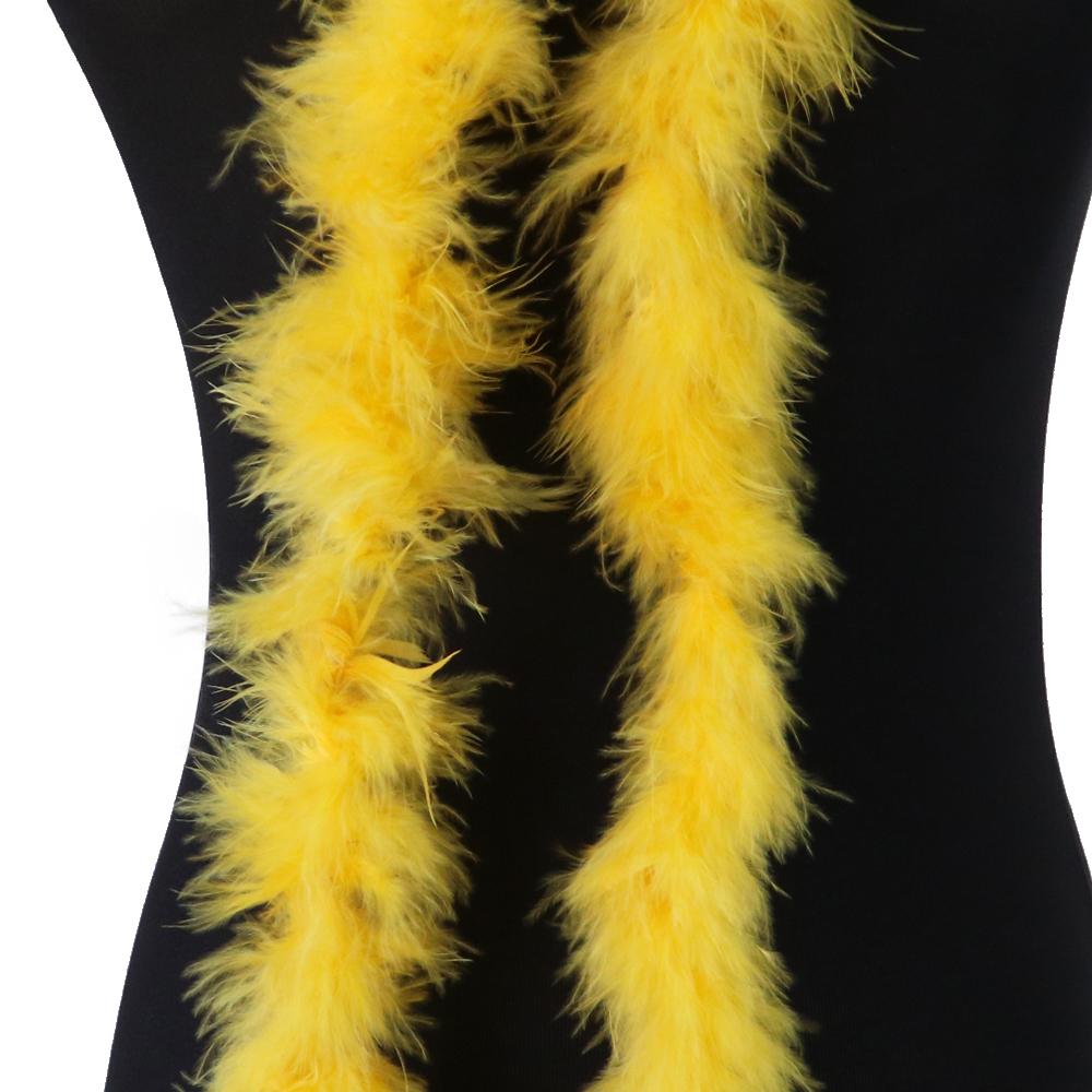 2 Meter Natürliches Truthahnfedern Boa 11g für DIY Bastel Schal Tuch Dekoration Flauschiges Federboa Nähen Kostüm Kleid Weihnachtsbaum Dekoration