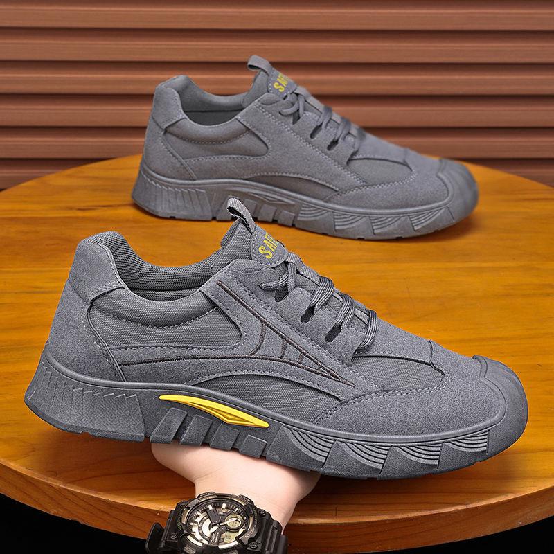 Men's Labor Insurance Shoes Autumn New Men's Fashion Lace-up Men's Versatile Outdoor Casual Shoes Sports Shoes Men's Board Shoes