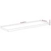 VidaXL Wall Shelf, Floating Shelf, Wall Decoration for Office Living Room, Rectangular Solid Acacia Edge 370273