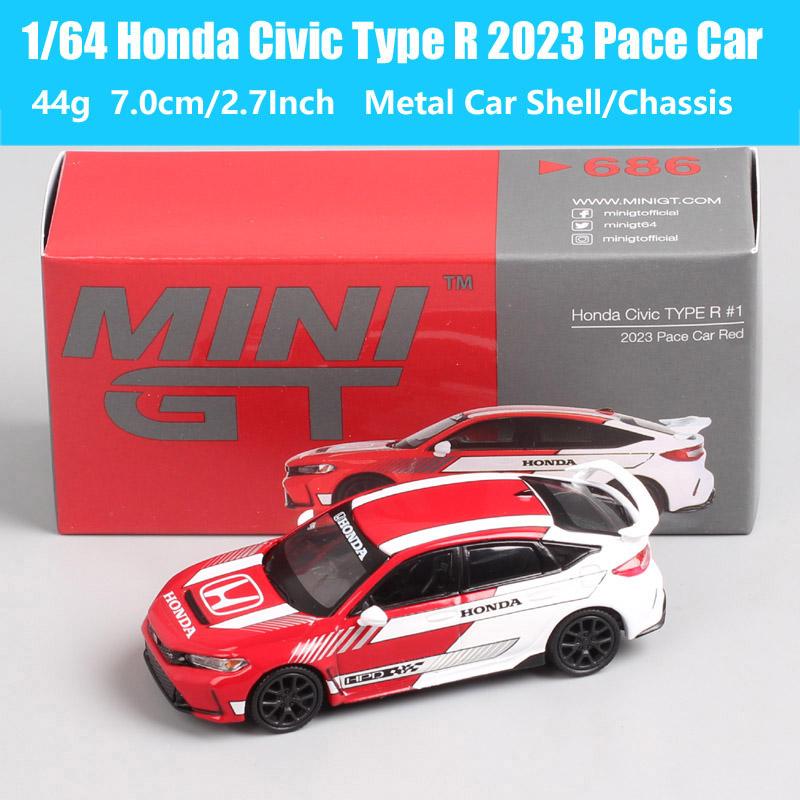 MiniGT 1/64 Scale Nissan Skyline GTR Racing Z Honda Civic Cadillac V 911 GT3 McLaren Datsun 510 Pickup Truck Car Model Toy