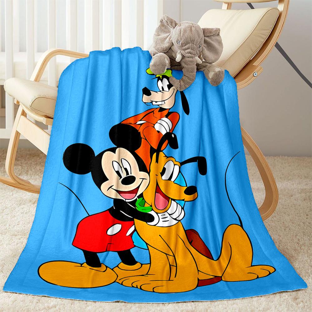 Classic Disney Characters Flannel Blanket-Soft and Suitable for Sofas,Beds,Offices,Travel,All Seasons,Great Gift for Holidays and Birthdays.