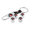 For Toyota ad11Caps with Keychain Car Wheel Tire Valve For Toyota GR Sport Gazoo Corolla Land Highlander Cruiser Aqua Prius Rav4 Yaris Hilux