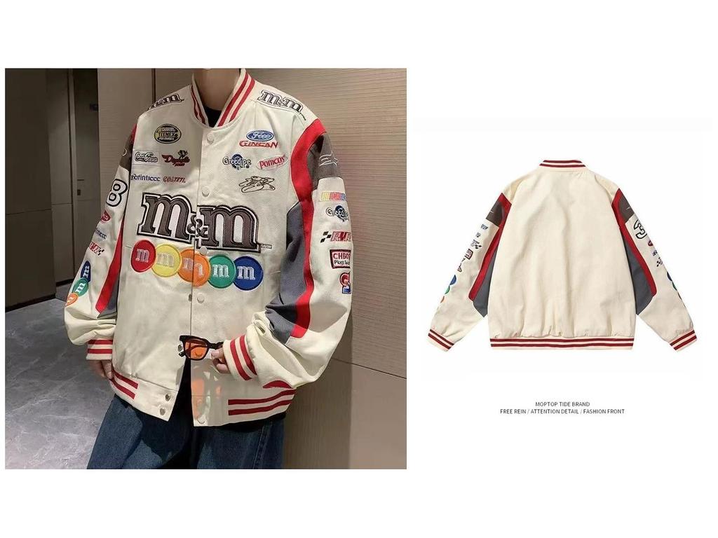 Retro American Motorcycle Jacket: Versatile, Loose-Fit, Hip-Hop Style for Men and Women