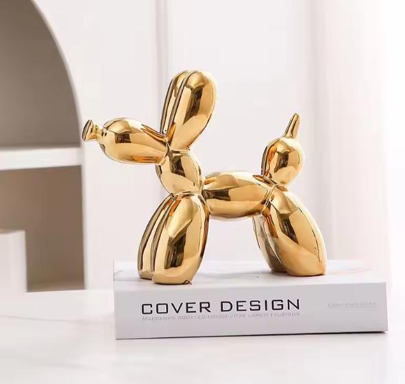 

Мини-керамический воздушный шар 11 см, абстрактное украшение для собаки, креативная скульптура, статуя для кабинета, аксессуары для домашнего офиса, украшение фестиваля