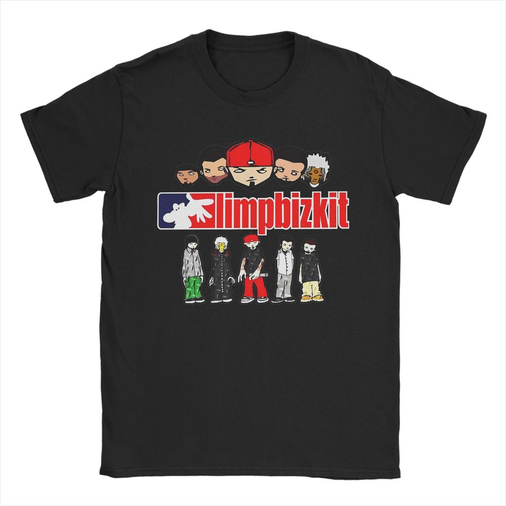 Music Rock Limp Bizkit Rap Unisex Unisex T Shirts Cool Tee Shirt Short Sleeve Crew Neck Tshirts Cotton Unique Clothes