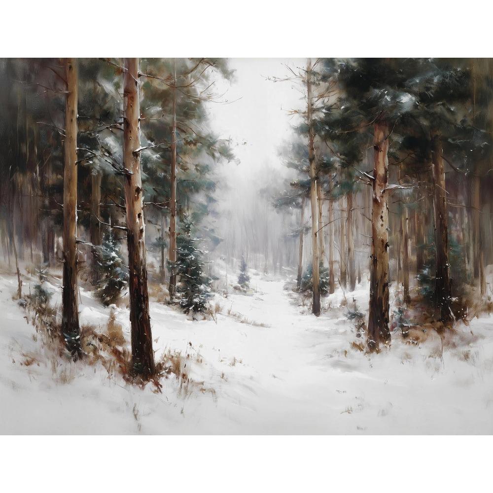 Minimal Landscape Vintage Winter Posters Tree Sketch Farmhouse Modern Prints Canvas Painting Wall Picture Home Living Room Decor