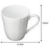 Noritake Mug, 300cc, Cher Blanc, Microwave and Dishwasher Safe, Fine Porcelain (Premium White), T94855/1655