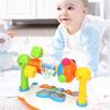 Light Sound Baby Music Keyboard Rotating Baby Musical Toy Baby Piano Toys  Early Learning