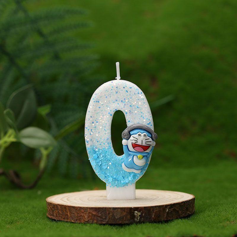 Dingdang Cat Handmade Creative Digital Handmade Candles Birthday Party Cake Decoration Candles
