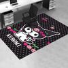 1pc Sanrio Kuromi Mermaid Printed Office Carpet Rectangle Rug Under The Table,Perfect Room Decor for Living Room, Bedroom, Kitchen, Non-slip Floor Mat
