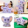 Peluche Elefante Dolce per Bambini e Ragazzi con Imbottitura in Cotone PP Regalo per Ragazze
