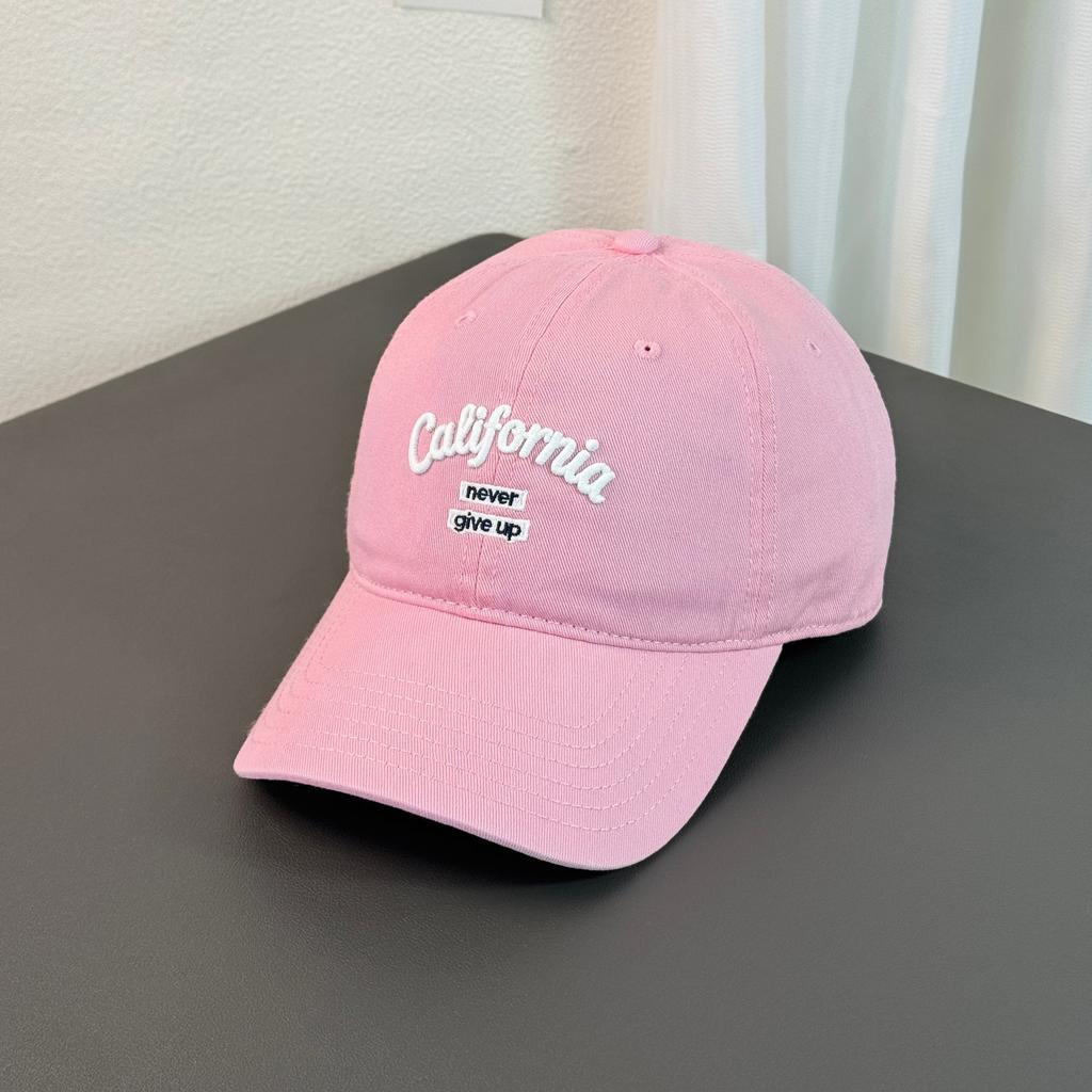 Fashion Hat Big Head Circle Letter Embroidery Soft Top Baseball Cap Califor American Men's and Women's Fashion Casual Face Duck Tongue