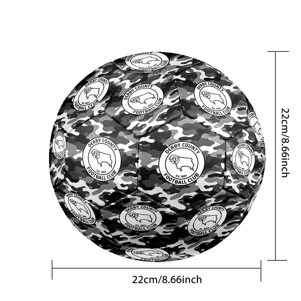 Derby County FootballPrinted Size 5 Soccer Bball, Anti Slip Adult Match Football Souvenir for Football Fans